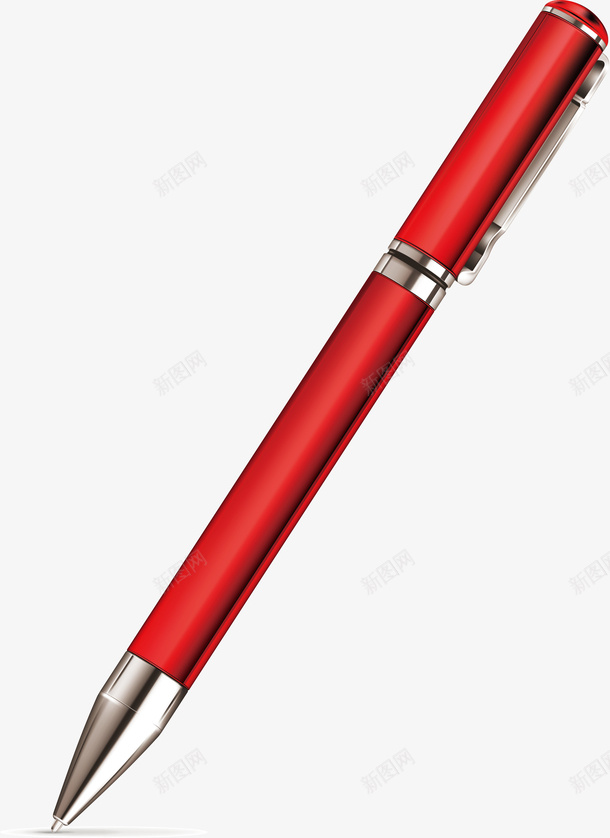 红色圆珠笔png免抠素材_新图网 https://ixintu.com 书写工具 办公用品 圆珠笔 学习用品 生活百科 笔 自来水笔 设计