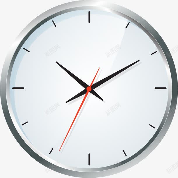 挂墙时钟png免抠素材_新图网 https://ixintu.com 手表表面 时钟 时钟刻度 时间 钟表