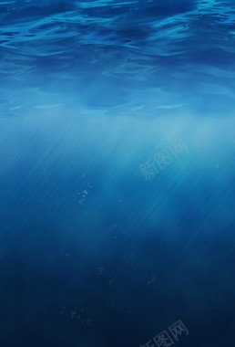 蓝色海水海面壁纸背景