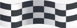 极速赛车装饰黑白格子赛车旗子高清图片