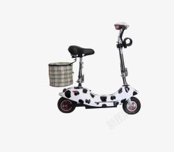 奶牛电动滑板车代步车素材