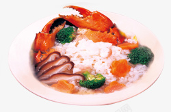 蘑菇饭美味龙虾龙虾饭高清图片