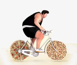 自行车手把特写图片肥胖减肥创意广告高清图片