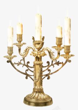 古典烛台蜡烛素材