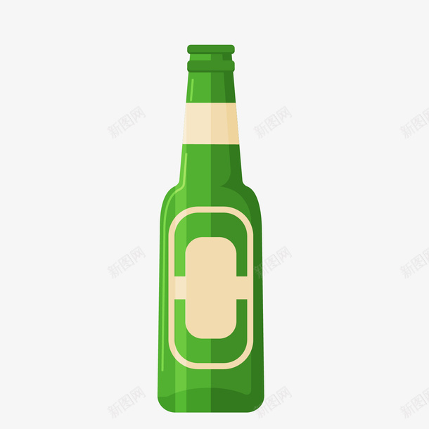 白绿色卡通日常啤酒瓶png免抠素材_新图网 https://ixintu.com 卡通 卡通啤酒瓶 啤酒瓶 日常 白色 绿色 绿色啤酒瓶