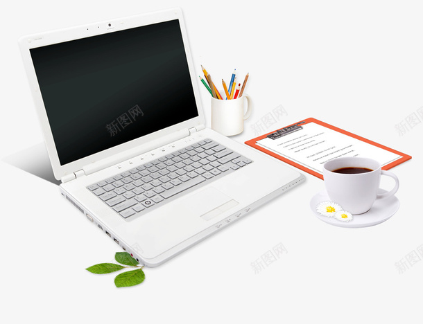 家用笔记本办公png免抠素材_新图网 https://ixintu.com 办公室 咖啡 电脑