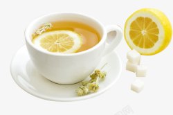 黄色柠檬鲜果茶鲜果养生高清图片