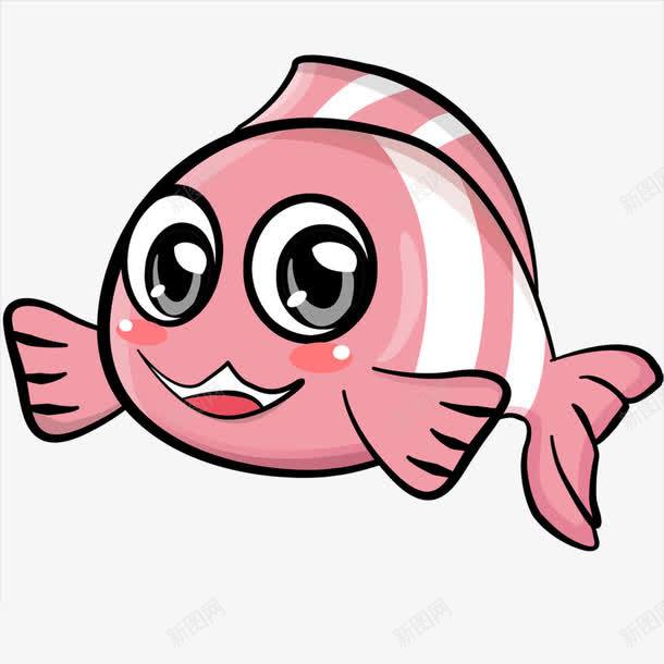 卡通小鱼png免抠素材_新图网 https://ixintu.com 动物 可爱卡通 小鱼 小鲤鱼 简笔画 粉色