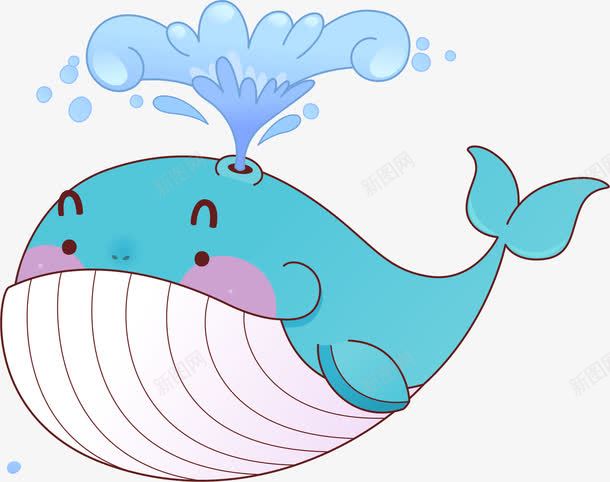 卡通鲸鱼矢量图png图片免费下载 素材7qnuajuwv 新图网
