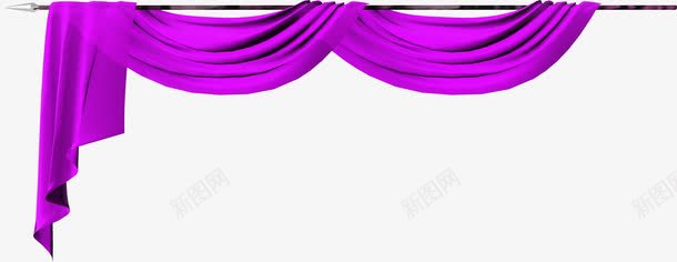 紫色褶皱丝带帷幕音乐会png免抠素材_新图网 https://ixintu.com 丝带 帷幕 紫色 褶皱 音乐会