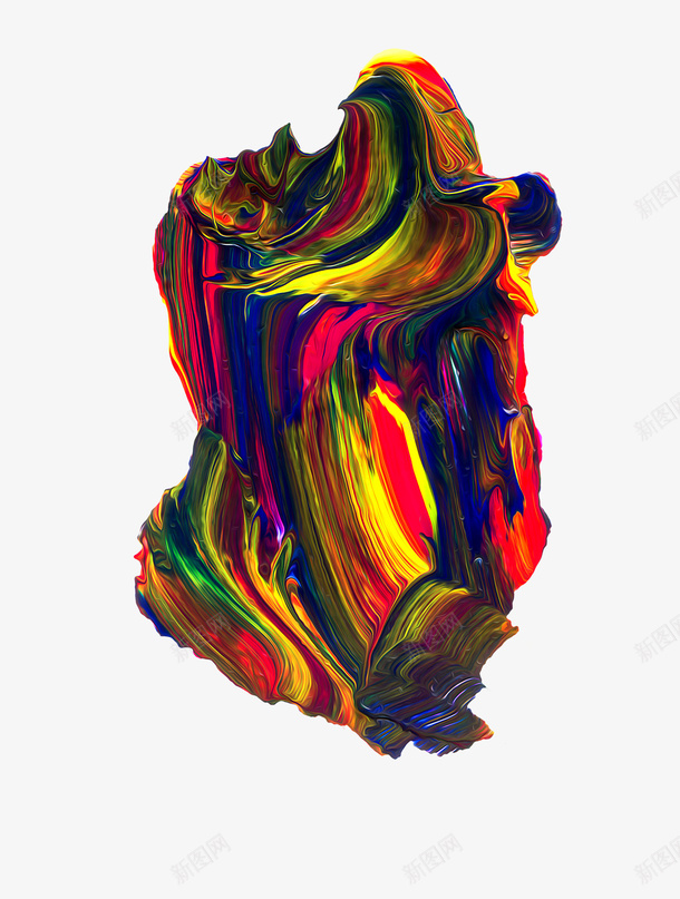 鲜艳混合颜色油漆色块png免抠素材_新图网 https://ixintu.com 前卫创意 各种颜色 抽象 油漆 混杂 混色 笔触 色块 高清