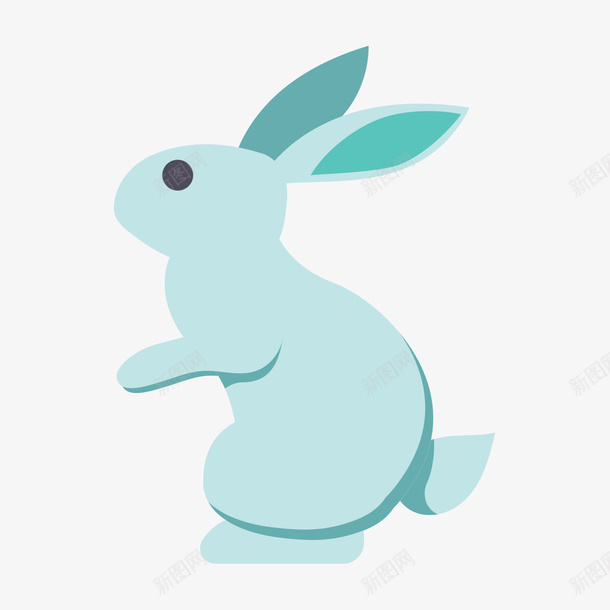 蓝色兔子png免抠素材_新图网 https://ixintu.com q版兔子 兔子 剪纸 卡通兔子 插图 玩偶 蓝色兔子 装饰品
