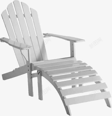 椅子png免抠素材_新图网 https://ixintu.com 坐位 坐席 夏天 座位 木椅 沙滩椅 白色