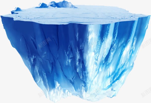 悬浮冰山海报png免抠素材_新图网 https://ixintu.com 冰山 悬浮 模型 海报 设计