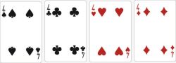 4精美扑克牌模版素材