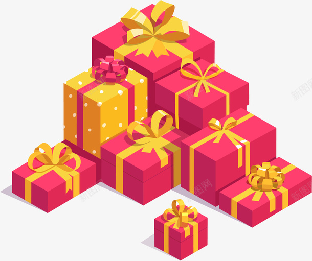 手绘成堆的礼物png免抠素材_新图网 https://ixintu.com 一堆礼物 手绘 打着包装的礼盒 礼物 礼物包装 礼盒