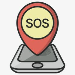 位置导航GPS帮助地图导航电话销SOS位置2高清图片