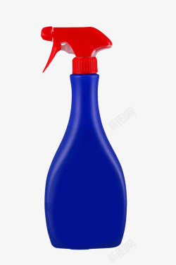 蓝色罐子蓝色瓶身红色头的喷雾清洁用品实高清图片