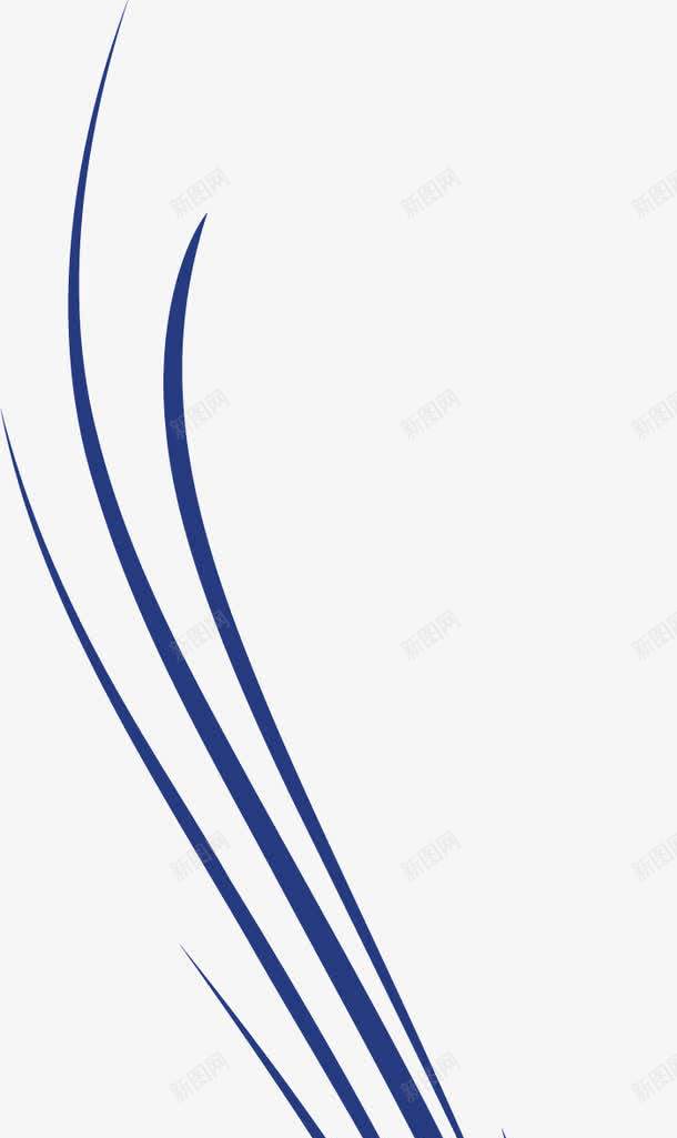 蓝色飘逸曲线png免抠素材_新图网 https://ixintu.com 弧度线 柔和曲线 柔和线条 波浪线 海浪线条 线条 蓝色 装饰曲线 飘逸曲线