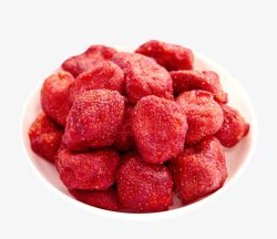 草莓干蜜饯素材
