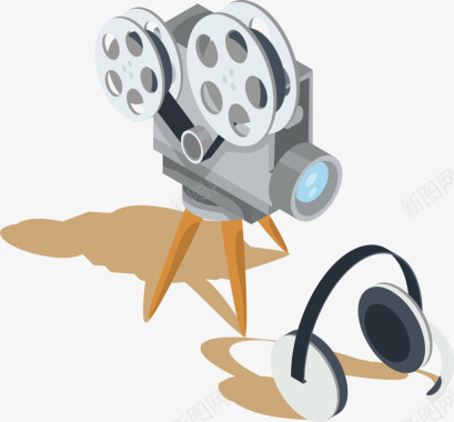 影音电影道具放映机图标图标