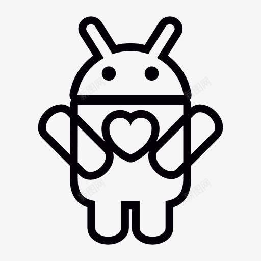 Android的心图标png_新图网 https://ixintu.com 形状 心 操作系统的爱 爱 硬件 软件