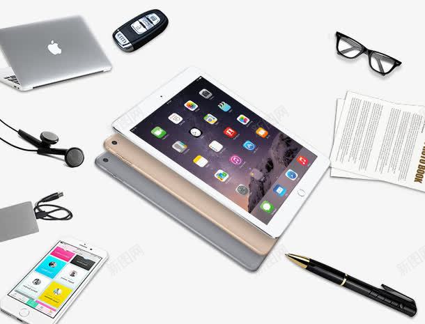 iPadmini数码png免抠素材_新图网 https://ixintu.com ipad iphone mini notebook 充电宝 广告设计 手提 电子设备 电脑 白色 眼镜 耳塞 设计 钢笔 钥匙