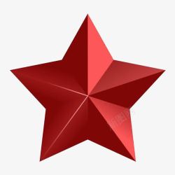 红色五边形红色五角星高清图片