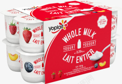 实物yoplait进口果味酸奶素材