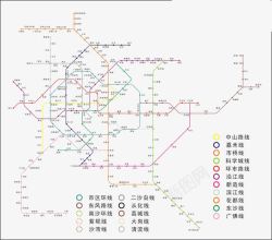 广州地铁广州地铁线路图高清图片