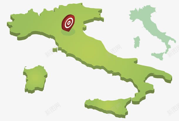 意大利导航城市png免抠素材_新图网 https://ixintu.com 导航目的地 意大利地图 意大利城市地图 板块大陆 欧洲