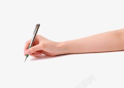 手握钢笔手握笔高清图片