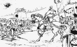 三国演义古代三国演义士兵打仗高清图片