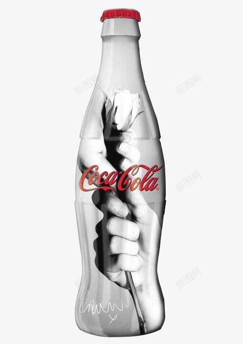 可口可乐创意酷炫图案瓶png免抠素材_新图网 https://ixintu.com 创意图案 可口可乐 可口可乐瓶 炫酷 瓶子 瓶身 黑白