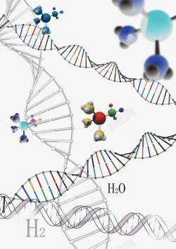 化学元素二氧化碳水分子素材