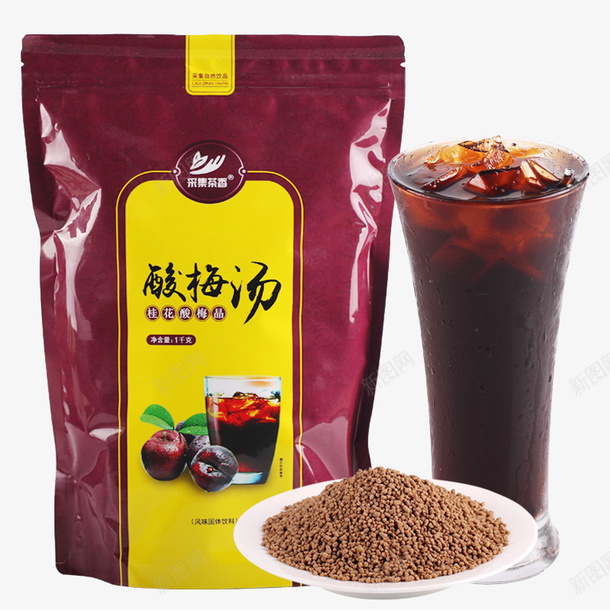 桂花酸梅晶固体粉料png免抠素材_新图网 https://ixintu.com 乌梅汁 冲饮 固体粉料 夏季 果汁粉 桂花酸梅晶 解渴 速溶 酸梅汤原料 酸梅粉