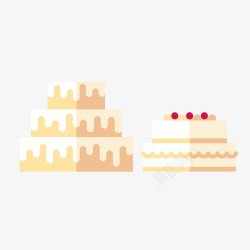 蛋糕房清新好吃生日蛋糕扁平化生日蛋糕矢量图高清图片