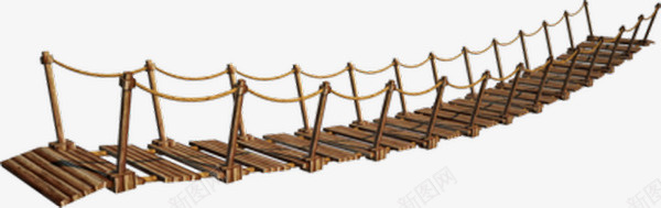古代木头吊桥图像png免抠素材_新图网 https://ixintu.com 免抠 古代 吊桥 图像 木制桥 素材