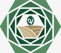 嫩芽logo菱形的生态农业矢量图图标高清图片