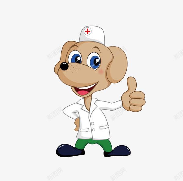 你是最棒的png免抠素材_新图网 https://ixintu.com 你是最棒的 医生 卡通 小狗 比大拇指 鼓励