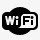 WiFi简单的黑色iphonemini图标图标
