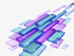 炫彩方块叠加效果素材