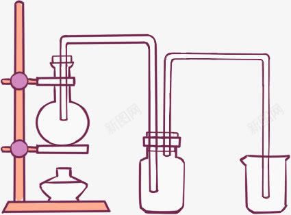 实验器材png免抠素材_新图网 https://ixintu.com 化学实验 医学器皿 器皿 容量瓶 手绘实验器材 试管 酒精灯 铁架子