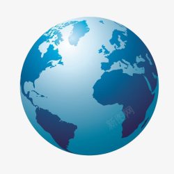 世界地图模型蓝色地球高清图片