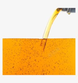 流动的油黄色汽油液体高清图片