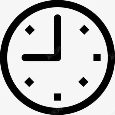 九点圆的时钟图标图标