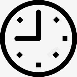 钟表工具九点圆的时钟图标高清图片