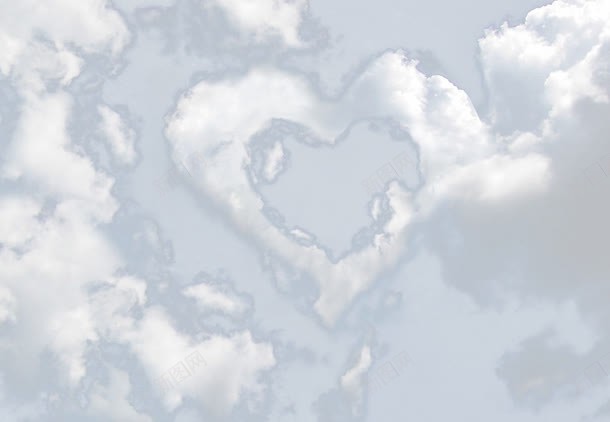 蓬松的心形云png免抠素材_新图网 https://ixintu.com 云层 云彩 千变万化 天空 形状 心形的云 想像 棉花云 独特 白云 背景 自然 蓝天 龙卷风