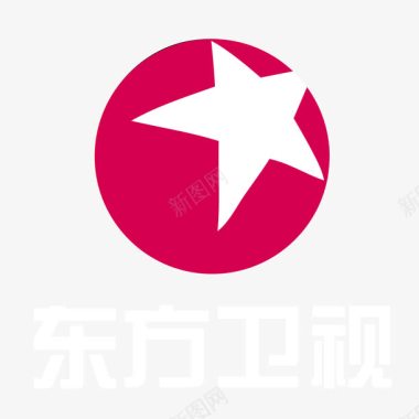 红色东方卫视logo标志图标图标