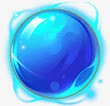 能量水晶球图标蓝色神秘光晕水晶球手绘图标高清图片
